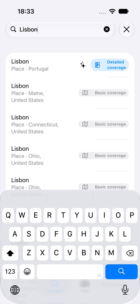 Search across 540,000 places